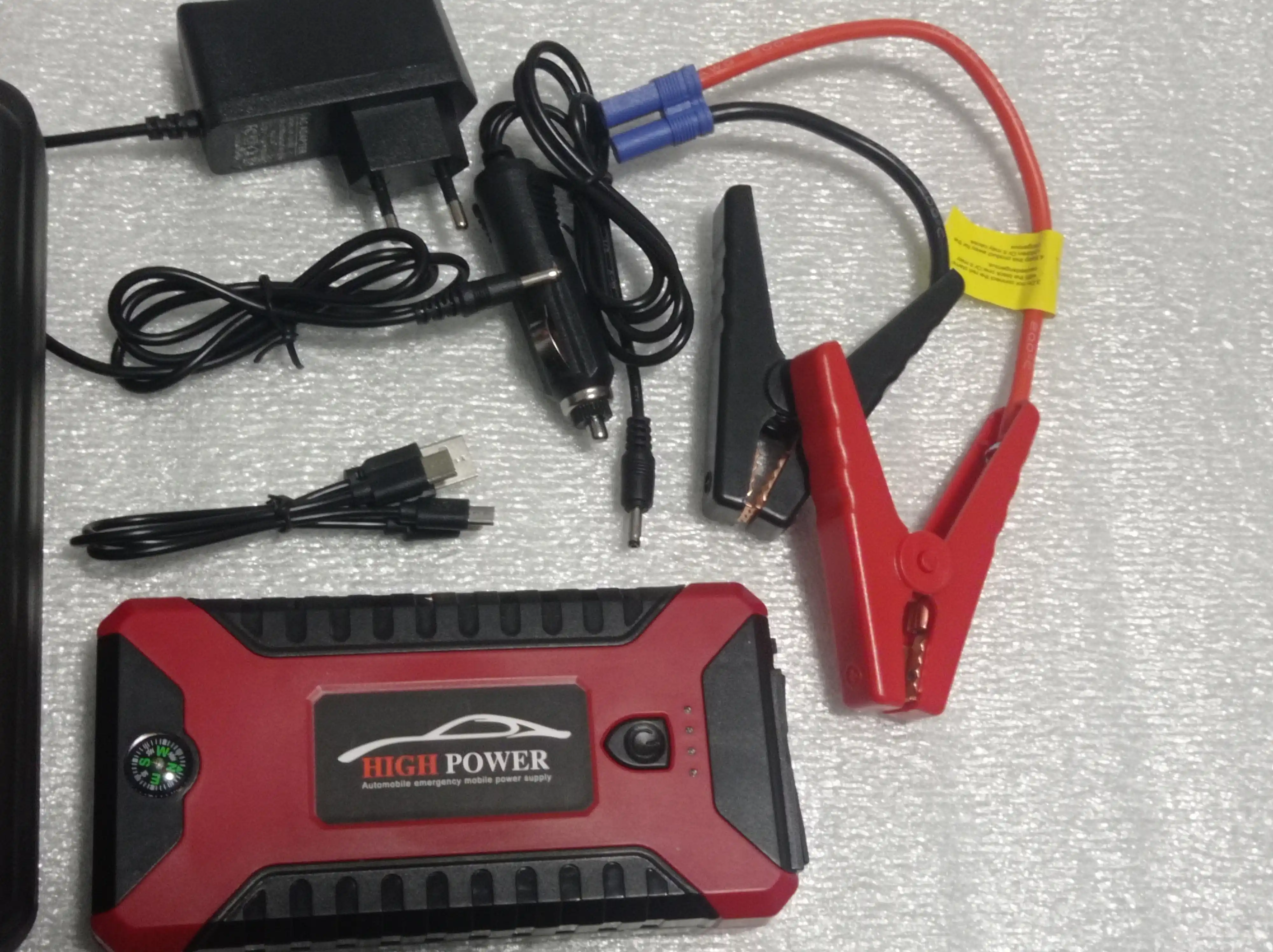 Avtomobilni ishga tushirish moslamasi, quvvatlash moslamasi, 99800mAh