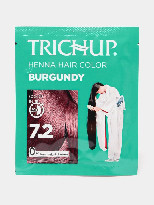 Xina bo'yog'i Trichup Henna Hair Color, 6 dona toq qizil, 10 gr - 