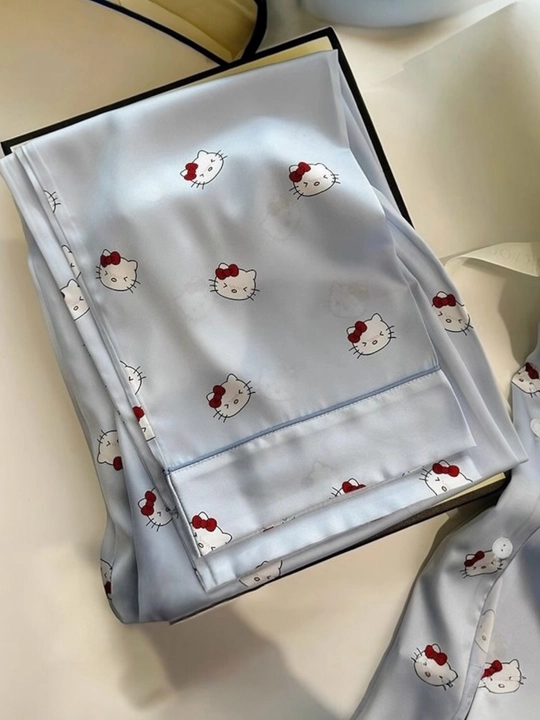 Pijama, ayollar uy kiyimi, yumshoq pijama, cartoon printli pijama M-XXL