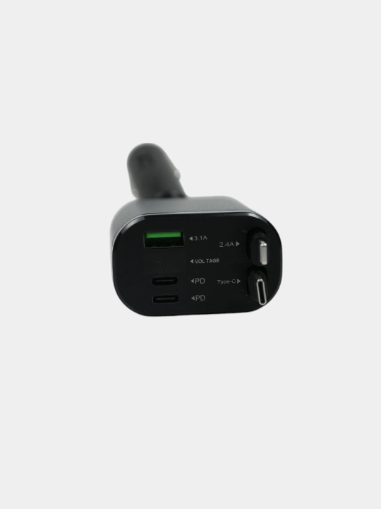 5 tasi 1 da avtomobil zaryadlovchi, Android va iPhone uchun