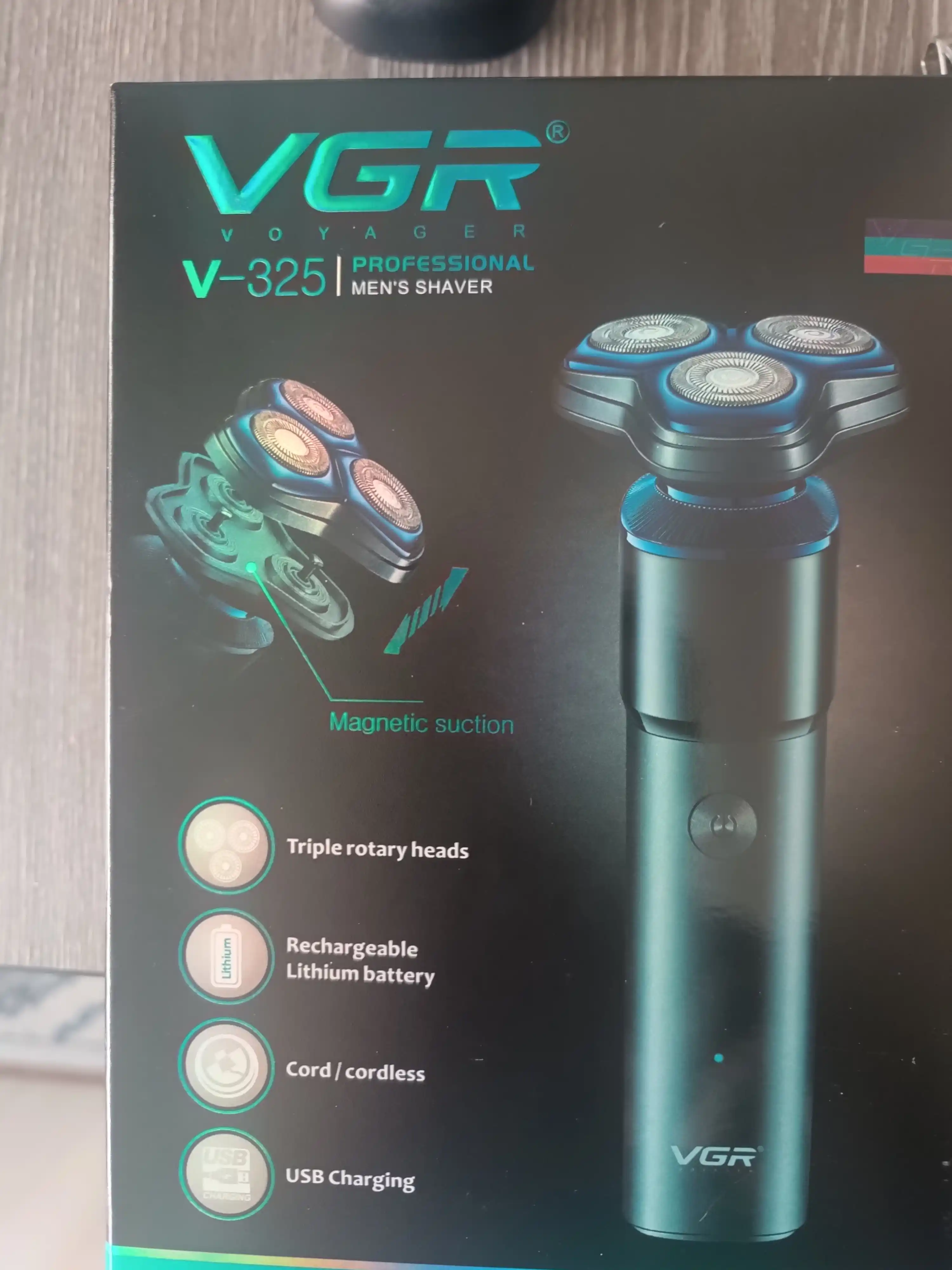 Erkaklar elektr soqol mashinkasi VGR, trimmer, soch kesish va soqol olish mashinasi