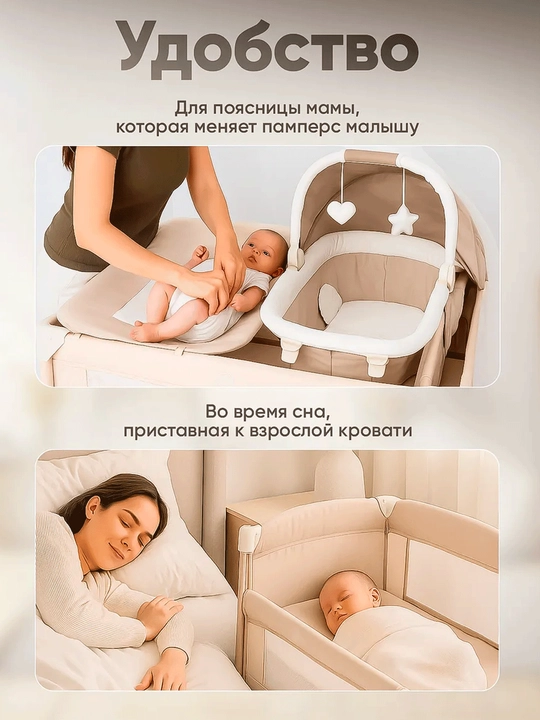Детская кроватка, манеж, пеленальный столик, москитная сетка, игрушки, люлька