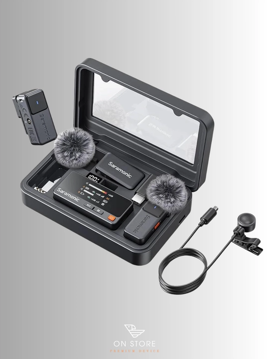 Saramonic AIR — simsiz petlichka mikrofon, 2×TX + RX to‘plam