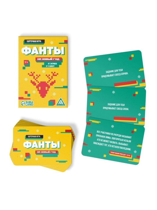 "Party box, o‘yna va zavqlan" bayram o‘yinlari paketi. 6x1" har bir o‘yinda 20 tadan karta