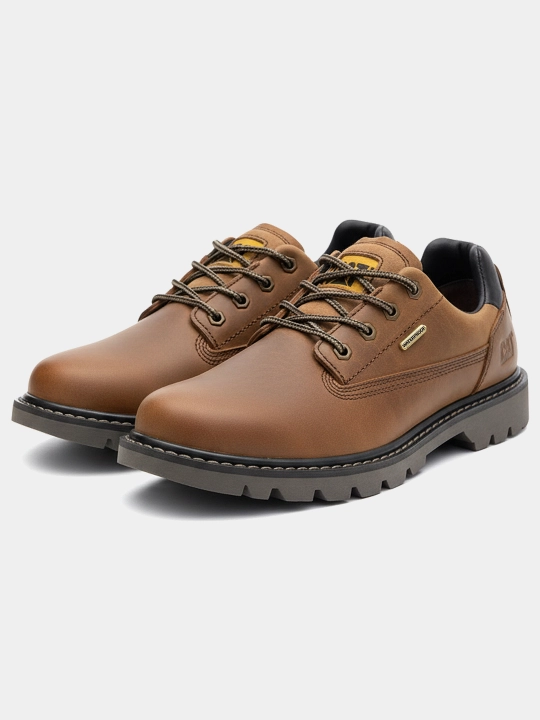 Кожаные мужские ботинки Cat Colorado Low 2.0, на осень и зиму, водостойкие waterproof - 