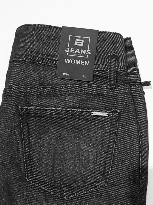 Ayollar uchun jinsi shimlar "Bjeans" Premium Tailored, mukammal bichim, yuqori bel