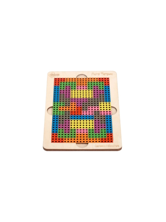 Yog'ochdan yasalgan Lego Tetris jumboq - 