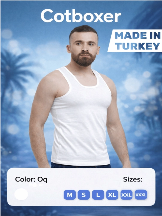 Erkaklar uchun Cotboxer modal paxta maykasi - 