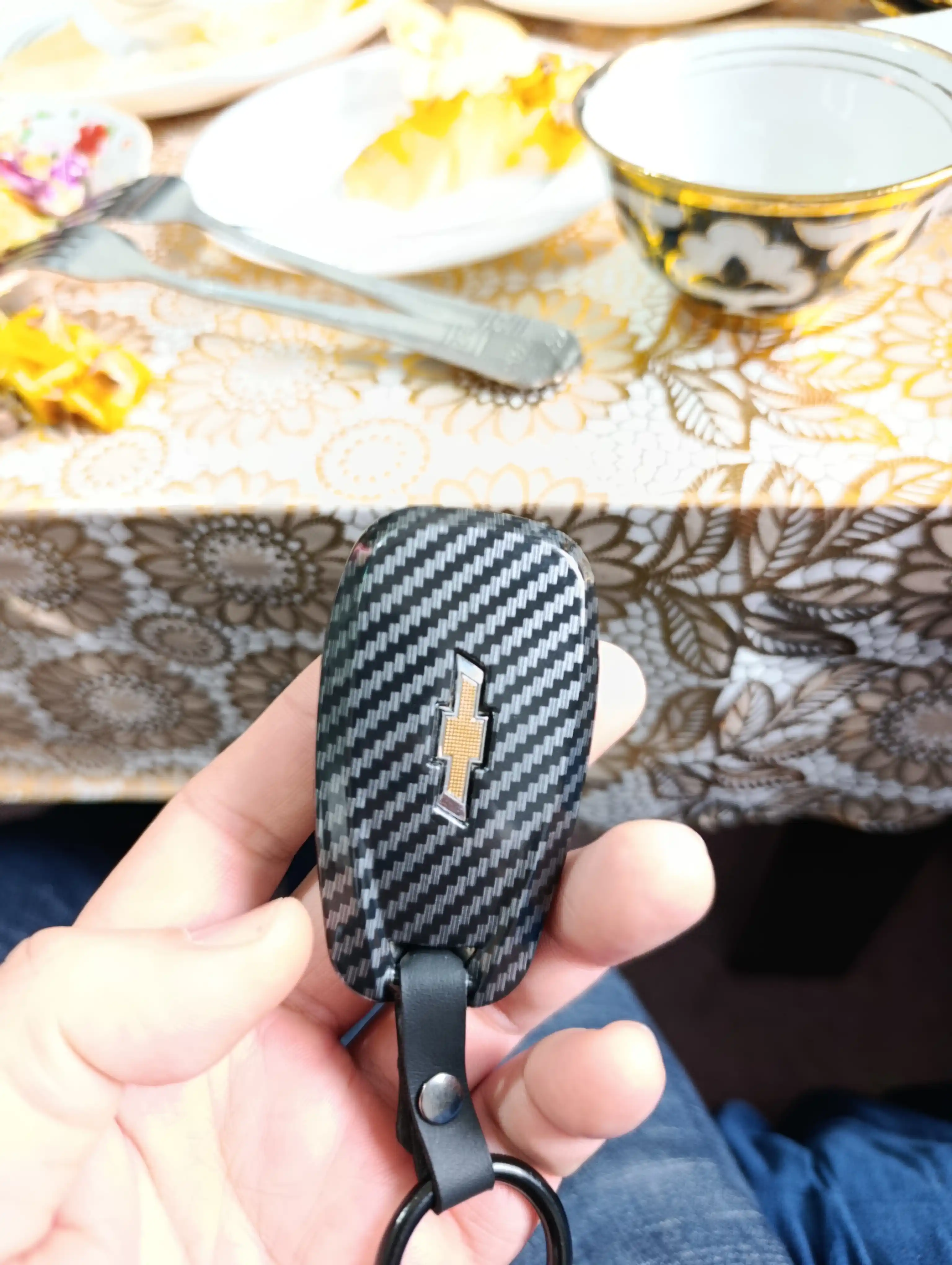 Карбоновый корпус для пульта автомобилей Malibu 2,Tracker 2,Onix, Cobalt, Monza, KIA, BYD