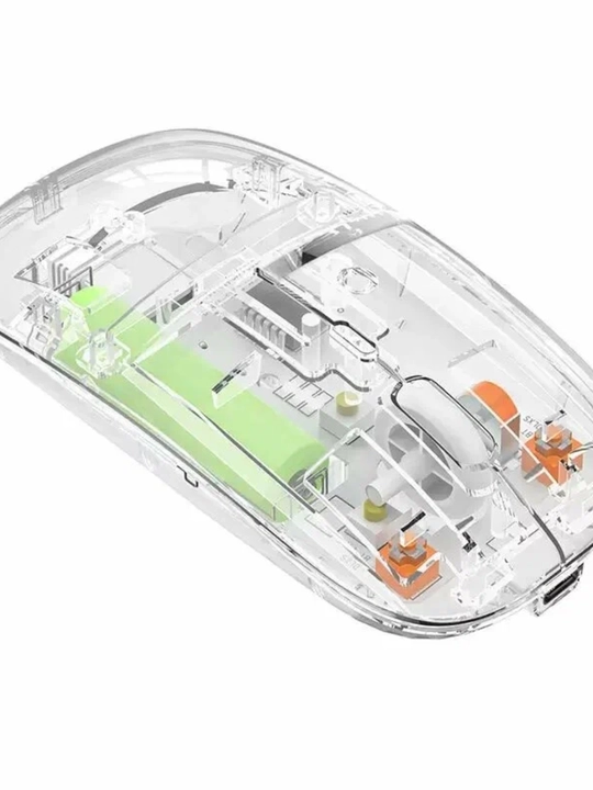 Simsiz sichqoncha 1600 DPI, shaffof korpus va 400 mAh batareya bilan