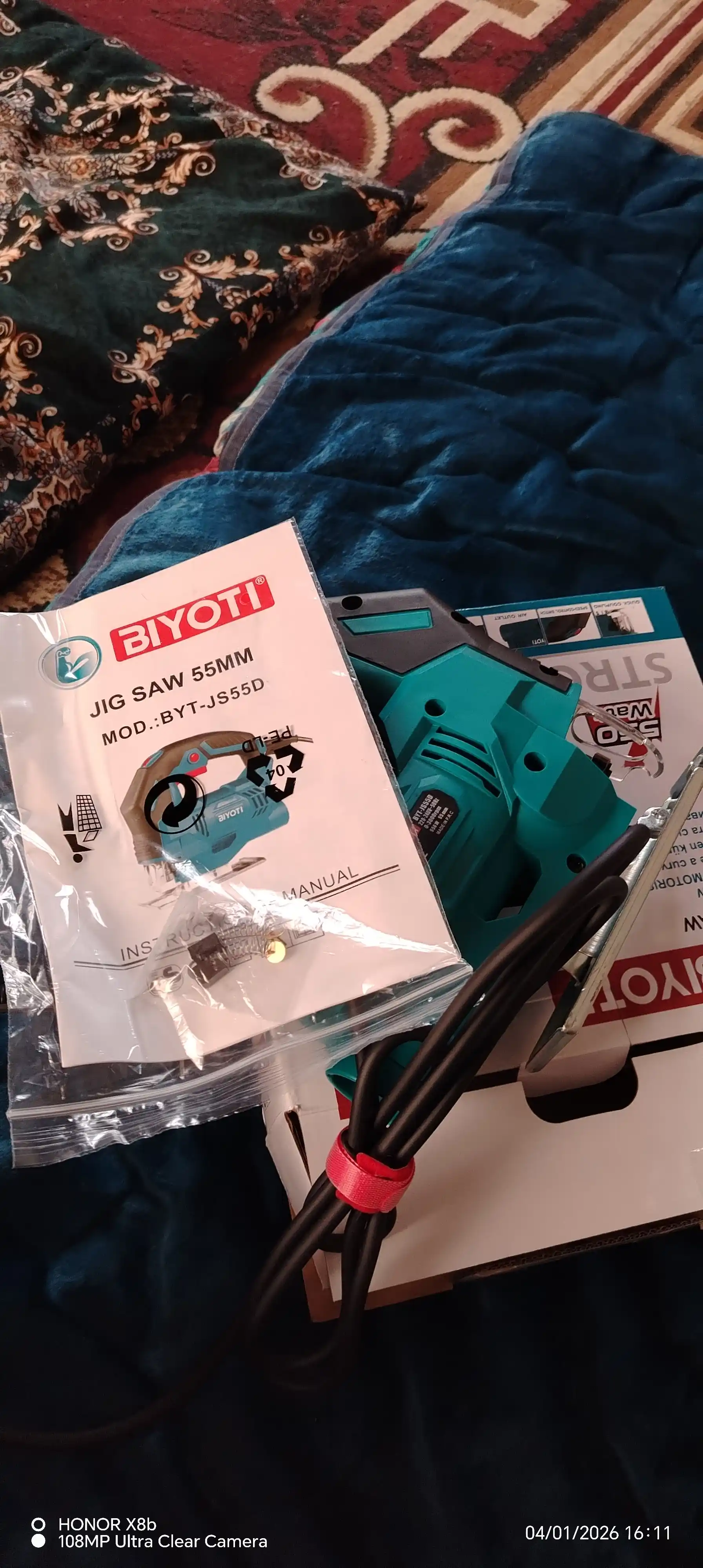 Elektr lobzik BIYOTI BYT-JS55D, 550 Vt, tezligini sozlash