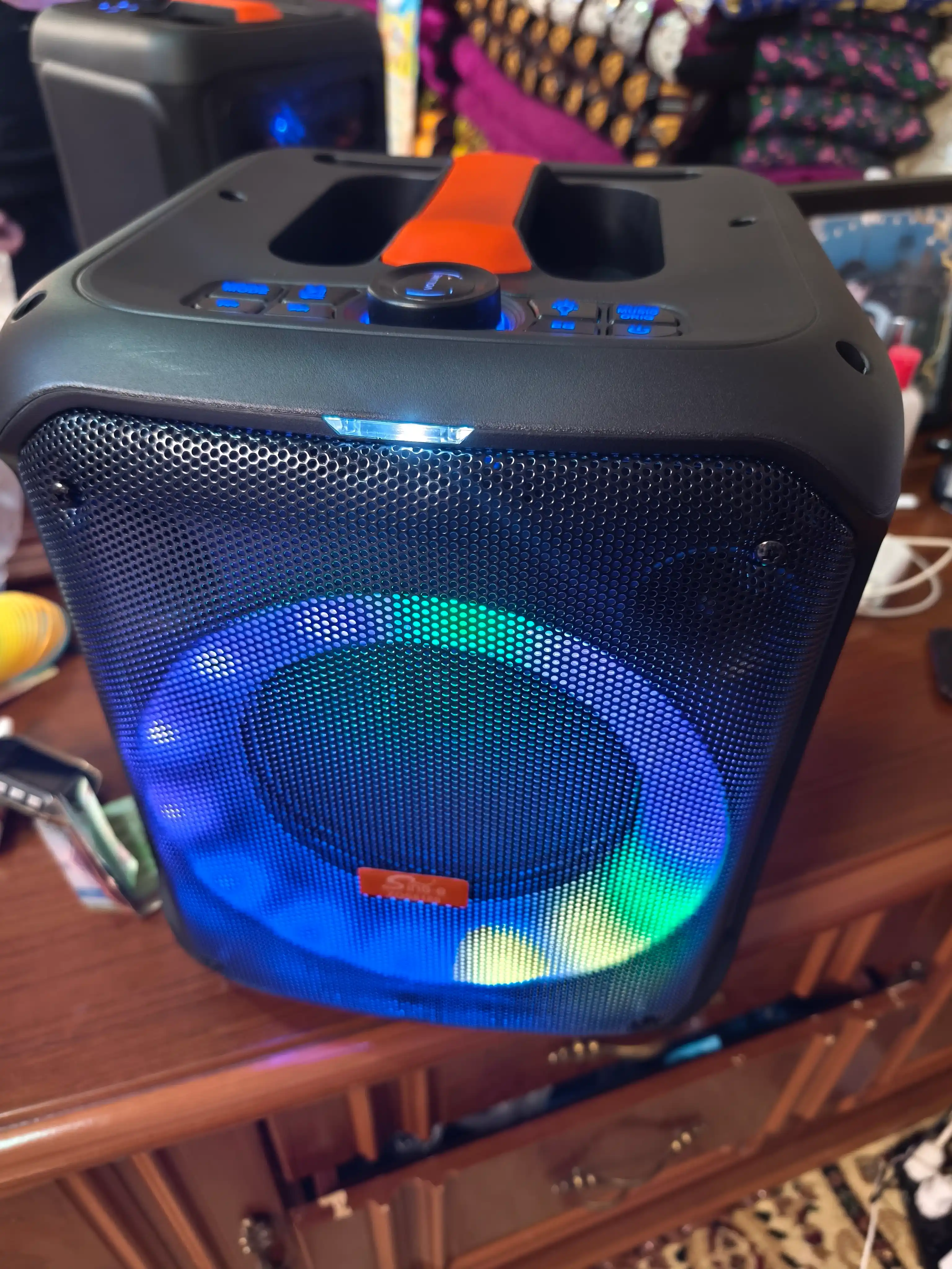 HiFi tizimi – kuchli bassli portativ kolonka, ZQS-8170, 18000W, RGB yoritgichi