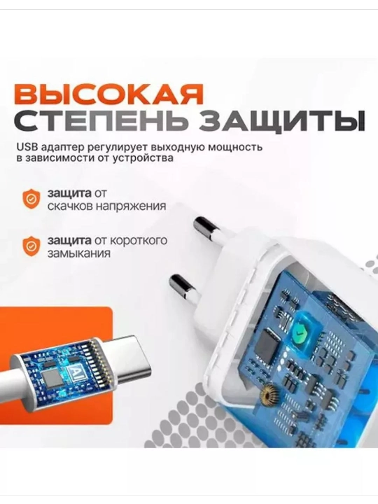 Быстрое зарядное устройство Type-C мощностью 67 Вт для Samsung, Xiaomi и Redmi