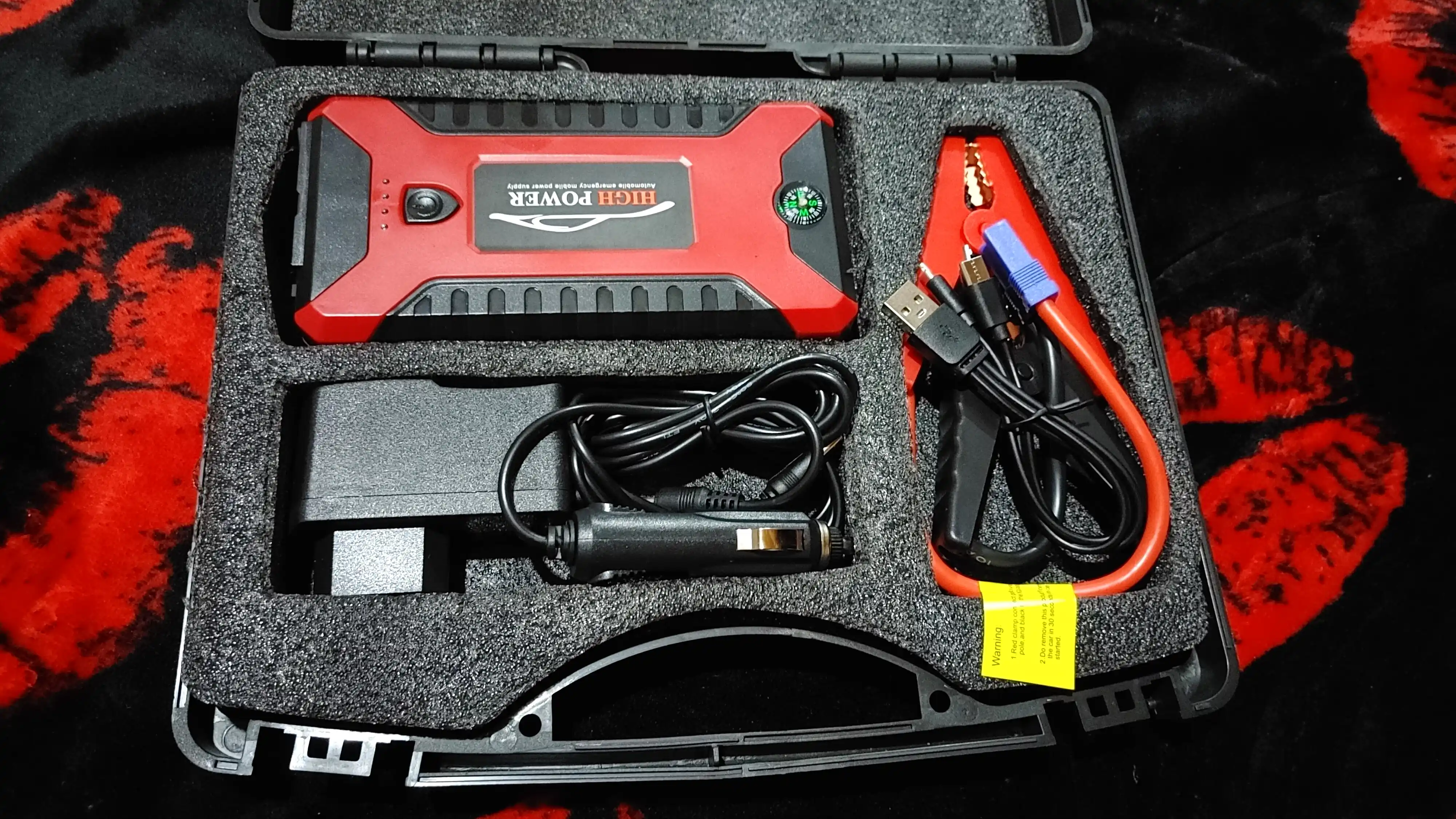 Avtomobilni ishga tushirish moslamasi, quvvatlash moslamasi, 99800mAh