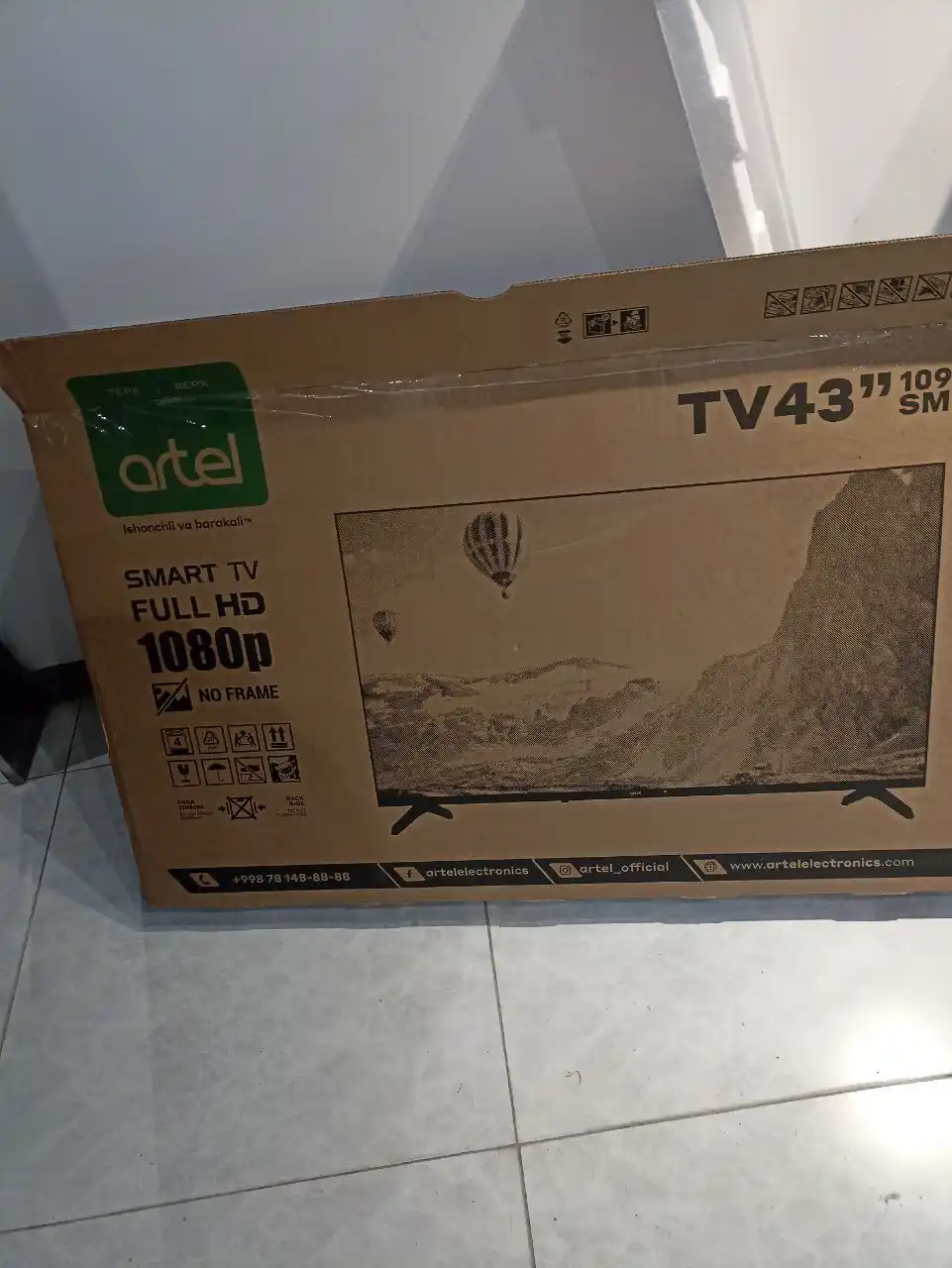 Телевизор Smart Artel A43NFCH001 43" Android tv FHD, пульт с голосовым поиском