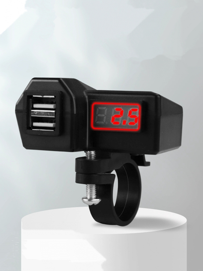 Розетка USB для мотоциклов с вольтметром и прикуривателем