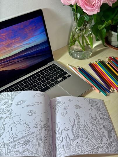 Mandala, anti-stress, boyash kitobi, raskraska kattalar uchun, 24ta rasmli, sifatli qog'oz