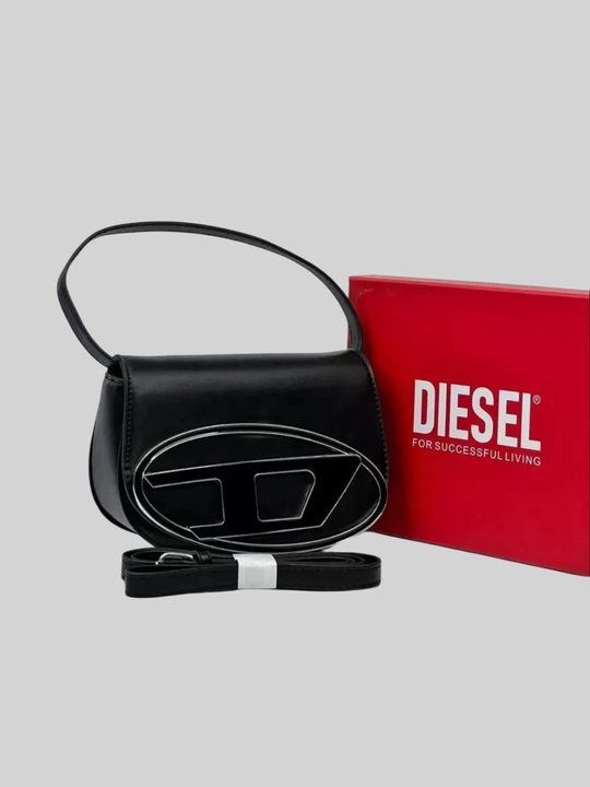 Кожаная сумка Diesel женская, 3 цвета, с коробкой, 2 ремешка, белая, черная, красная