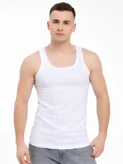 Erkaklar ich kiyimi, choksiz, paxtali mayka, erkaklar maykasi — XXXL / Белый