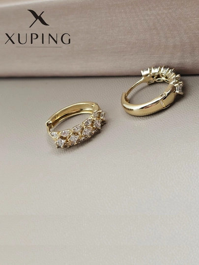 Кольцевые серьги для девочек и женщин, Xuping — 1001PRT-XUPINGK3-ПАСТКОР