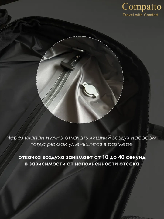 Вакуумный рюкзак городской для путешествий, ручная кладь