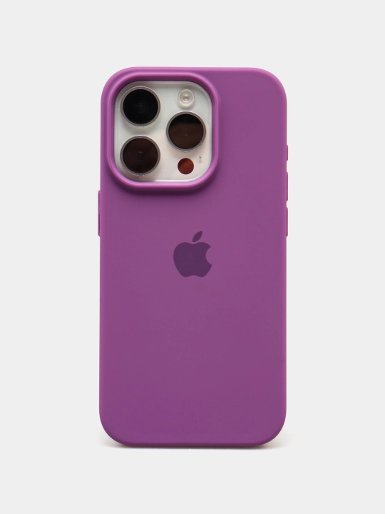 IPhone 13, 14, 15, 16, 17 Pro, Maks, rangli, silikon g'iloflar