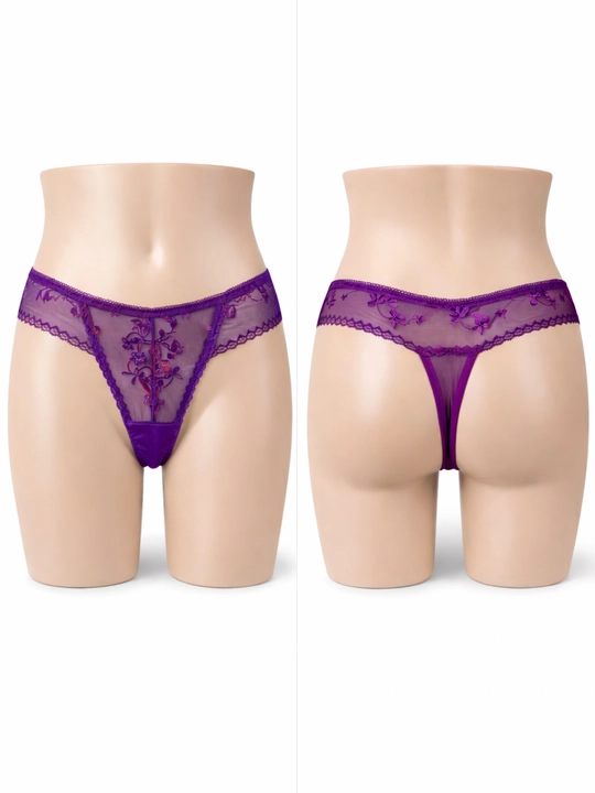 Ayollar uchun dantelli string (tanga) ichki kiyim, turli ranglarda (44–48) - 