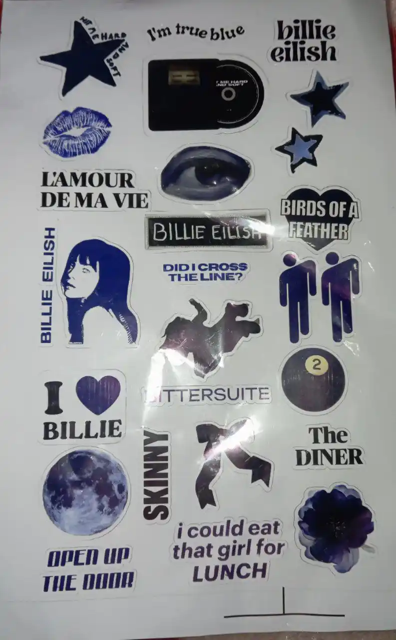 Billie Eilish stikerlari, vinil