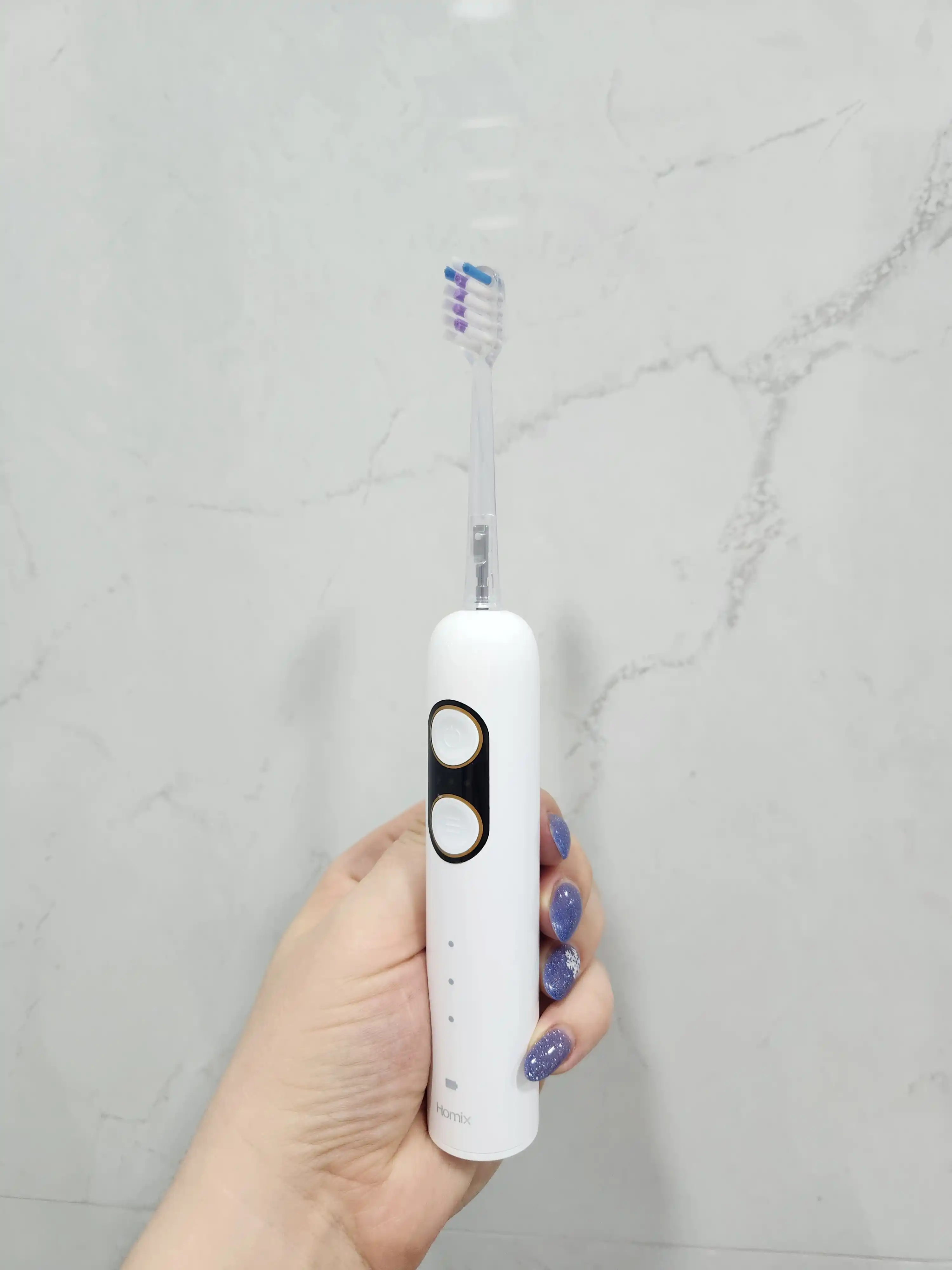 Homix elektr tish cho'tkasi, 9 rejim, 3 nasadka (2 DuPont+yumshoq), IPX7, Type-C