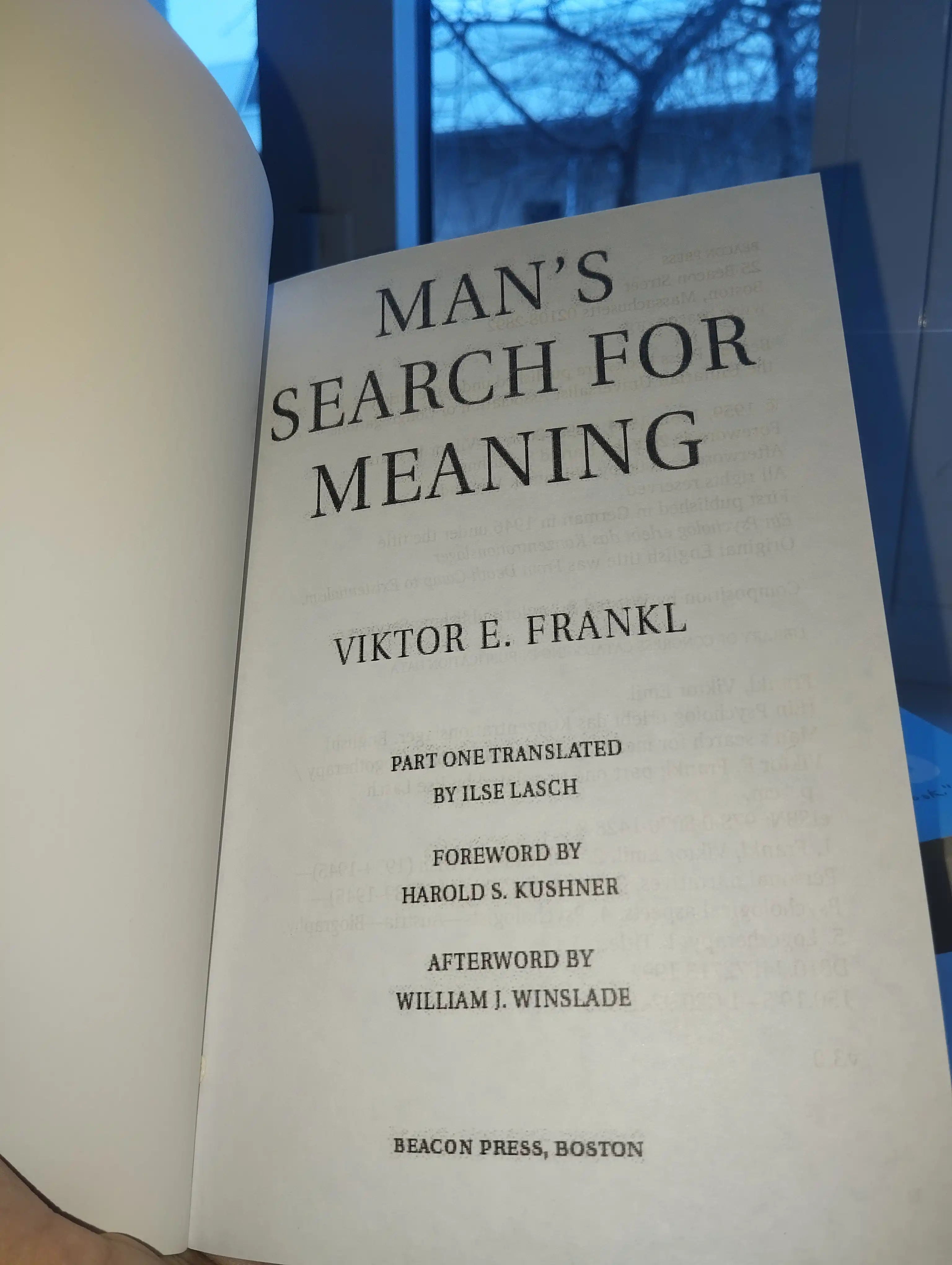 Man's Search For Meaning - Victor E. Frankl