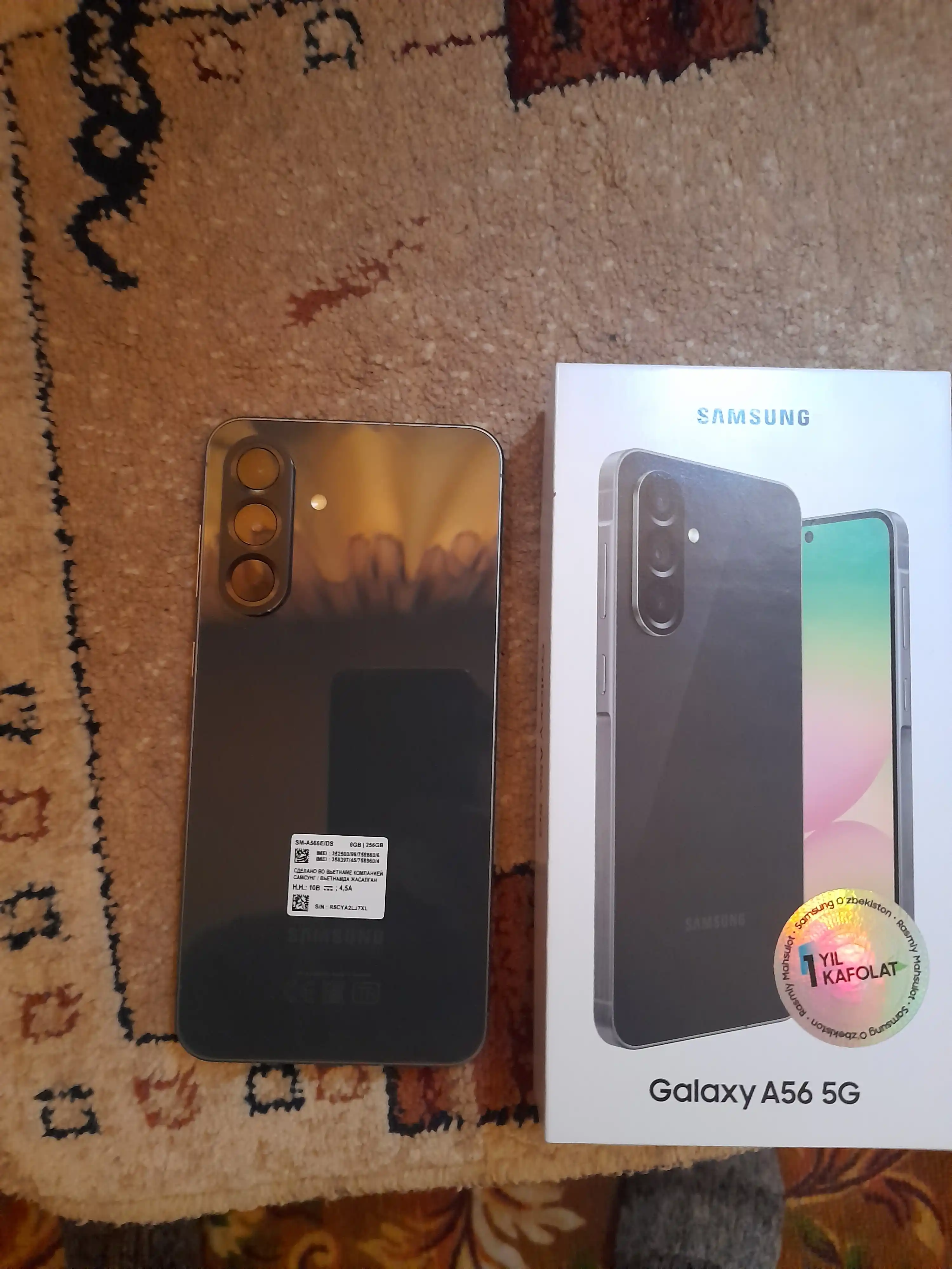 Смартфон Samsung Galaxy A56 5G, 8GB 256GB, SAMOLED 120Hz 6.7", 5000 mAh