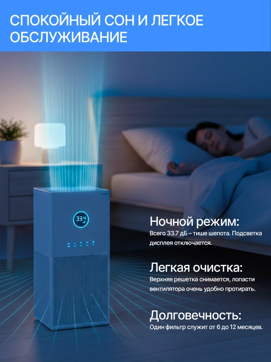 Очиститель воздуха Xiaomi: 4 Pro, 4 Lite, с управлением по Wi-Fi
