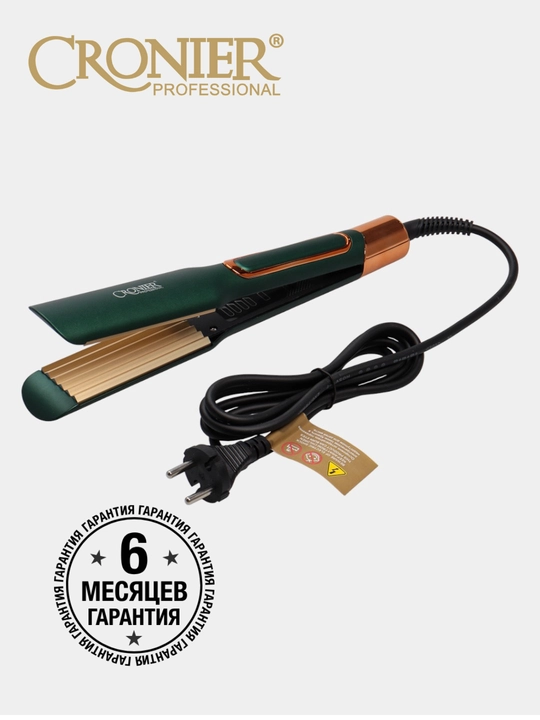 Professional soch uchun gafri dazmol Cronier CR-926a, CR-919, keramik plastinali - 