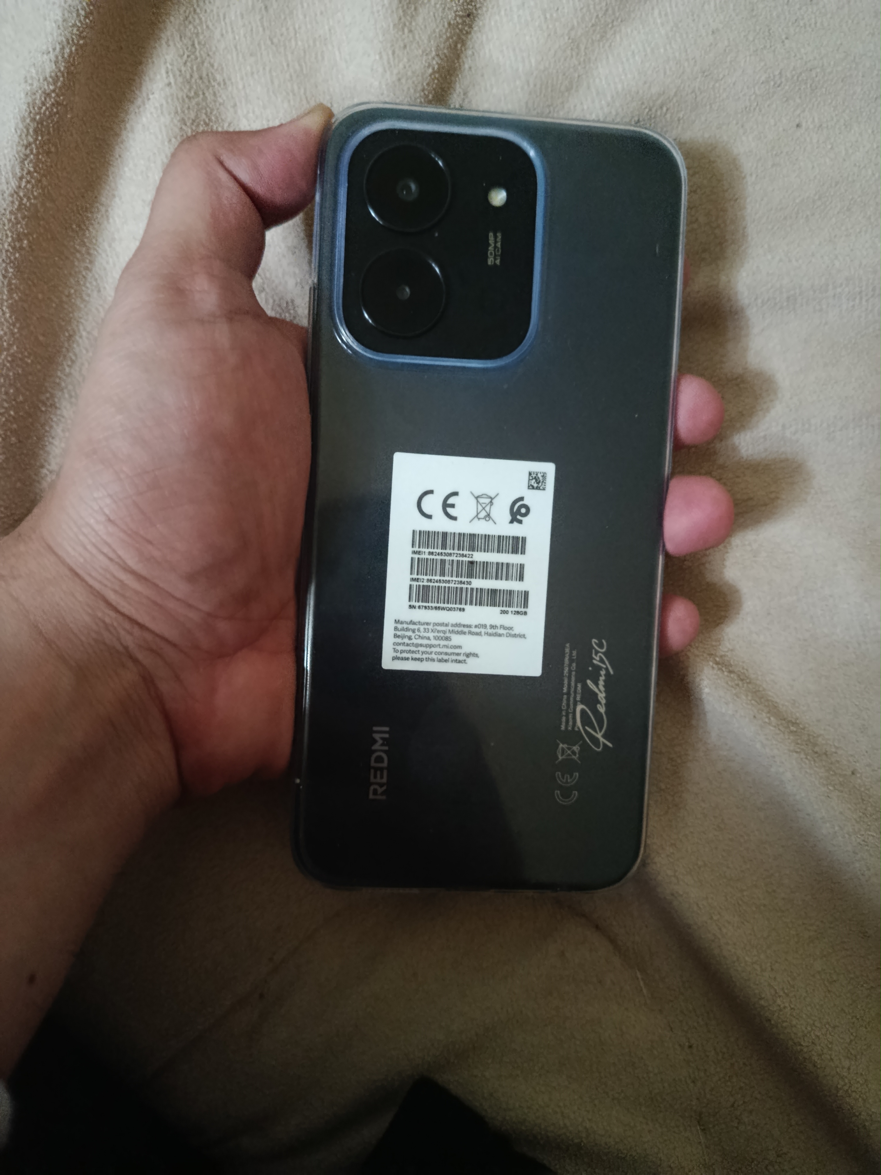 Смартфон Redmi 15C, 8/256Гб, 6000мА/ч, 6.9"дисплей, 50 МП камера с ИИ, 33 Вт