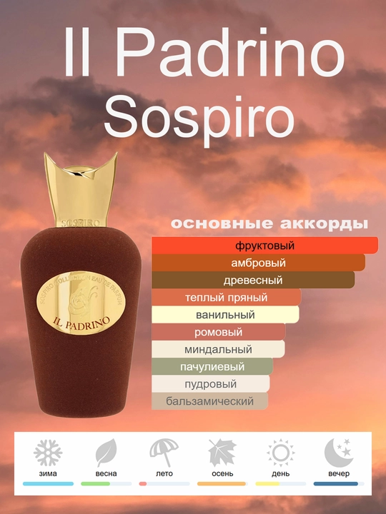 Atir IL Padrino Sospiro erkaklar va ayollar uchun, Fransiya