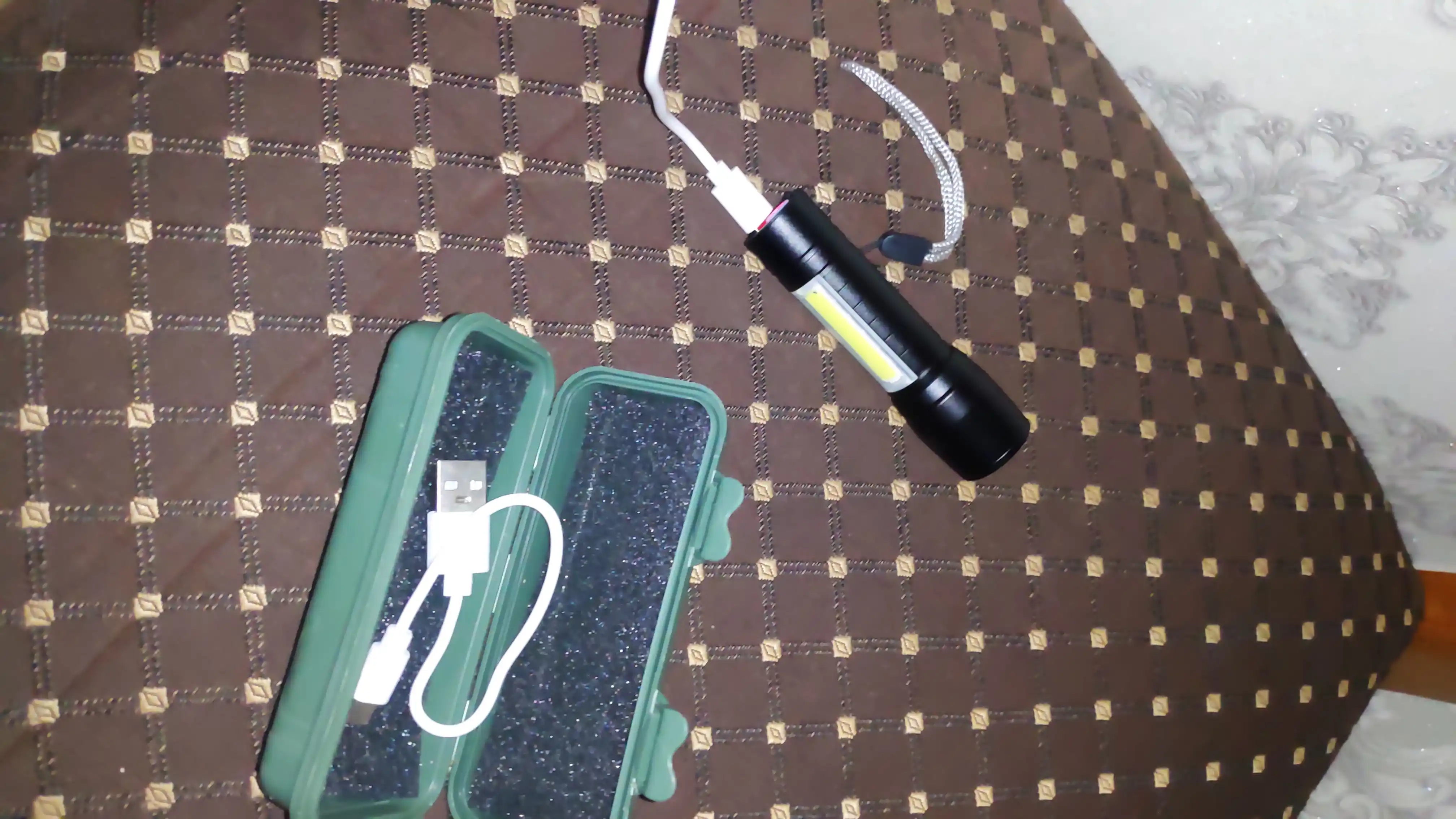 Mini LED fonar BX-P12 — suvga chidamli, taktik, sayohat va baliq ovlash uchun mos
