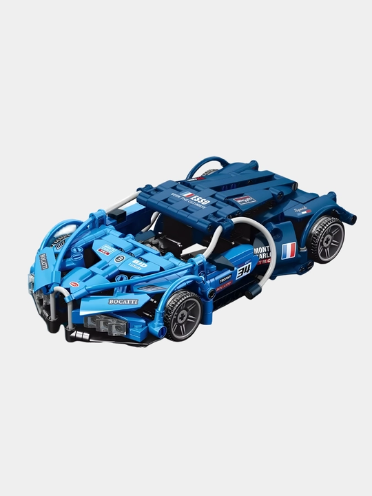 Модель автомобиля с инерционным механизмом, конструктор Lego, автомобиль Ferrari, Bugatti