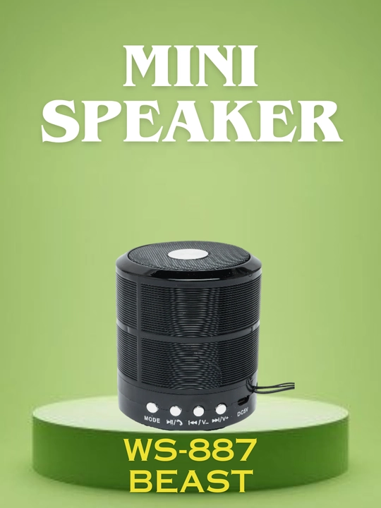 WS-887 mini speaker — musiqa tinglash uchun mini Bluetooth kolonkа - 
