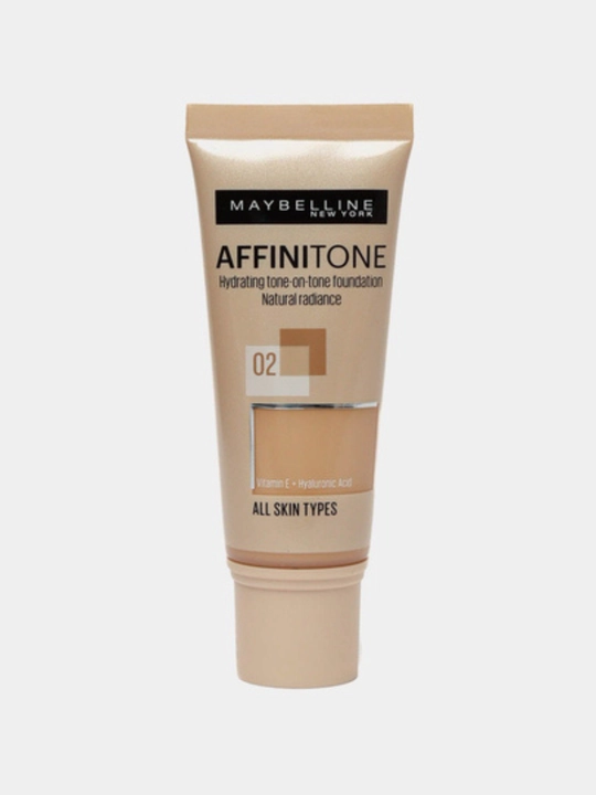 Tonal krem yuz uchun New York Affinitone №02, fil suyagi, 30 ml