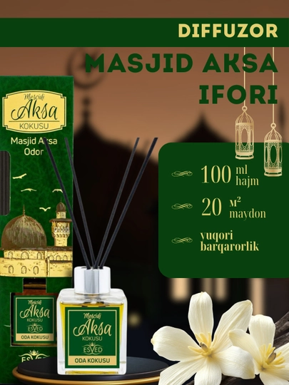 Uy avto va ofislar uchun havo xushbo'ylagich  "ESVED" aromatik diffuzor Ka'ba ifori beradi - 