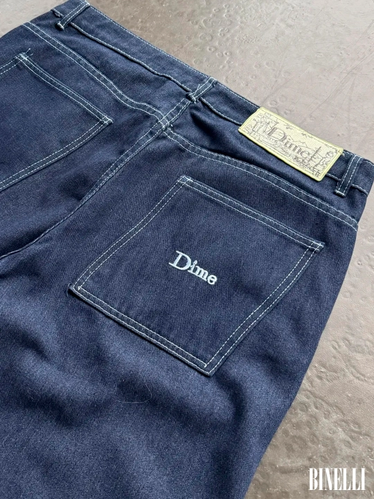 Keng baggi jinsi shimlar Dime, erkaklar, ayollar va o‘smirlar uchun, o‘lchamlari S-XXL