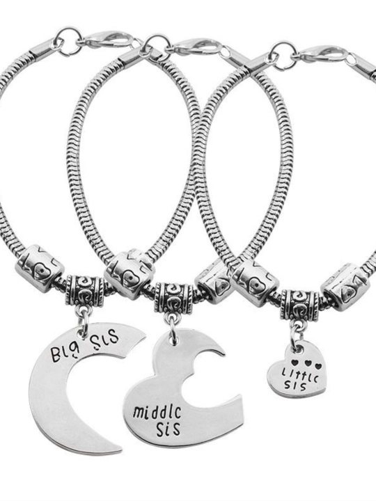 Opa-singillar uchun bilaguzuklar to‘plami “Big Sis / Middle Sis / Little Sis” - 