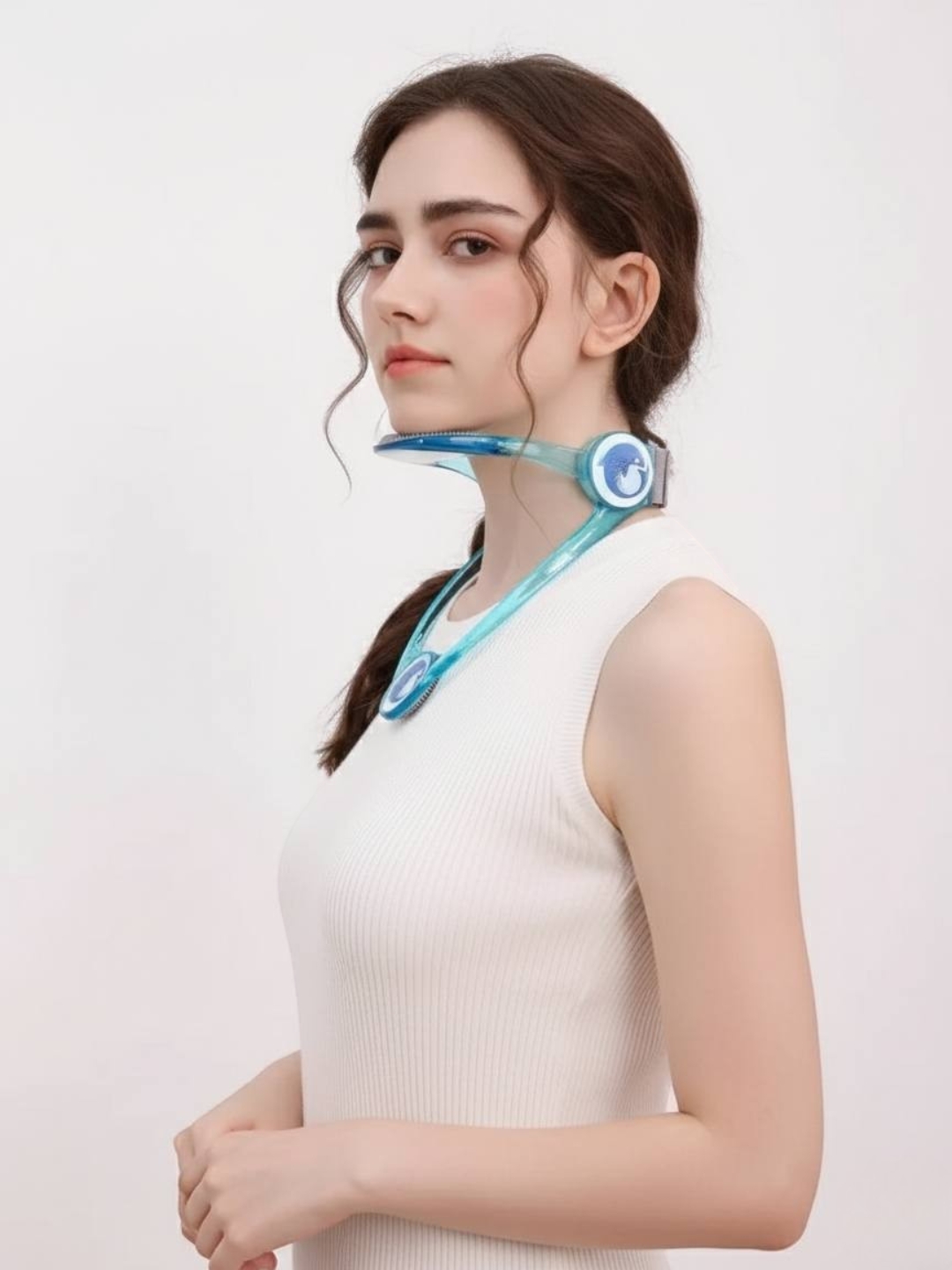 | Массажер для шеи с подогревом, вибрационный neck massager с USB зарядкой