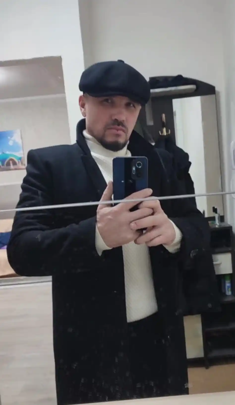 Erkaklar kepkasi, sakkiz qirrali issiq furajka, klassik kepka, bosh kiyim