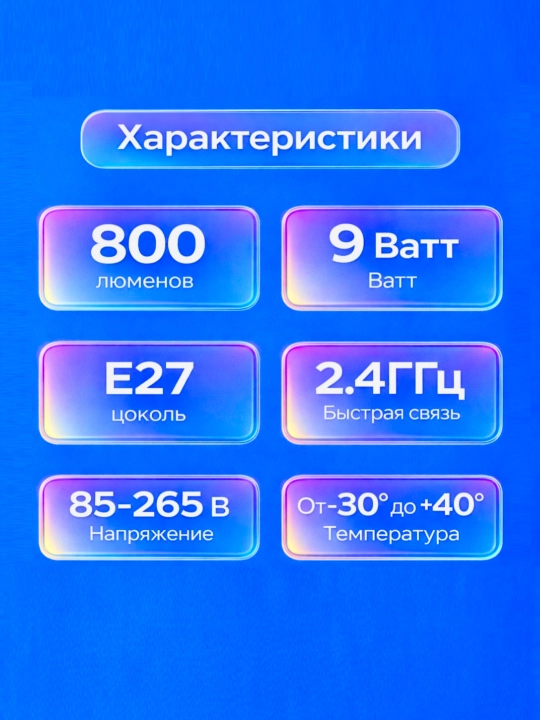 Smartfon orqali boshqariladigan aqlli RGB lampochka