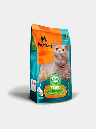 Тофу наполнитель Murkel, с ароматом персика, 12000 мл