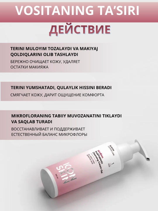 Icon Skin Гель для умывания, умывалка для очищения кожи, 150 мл