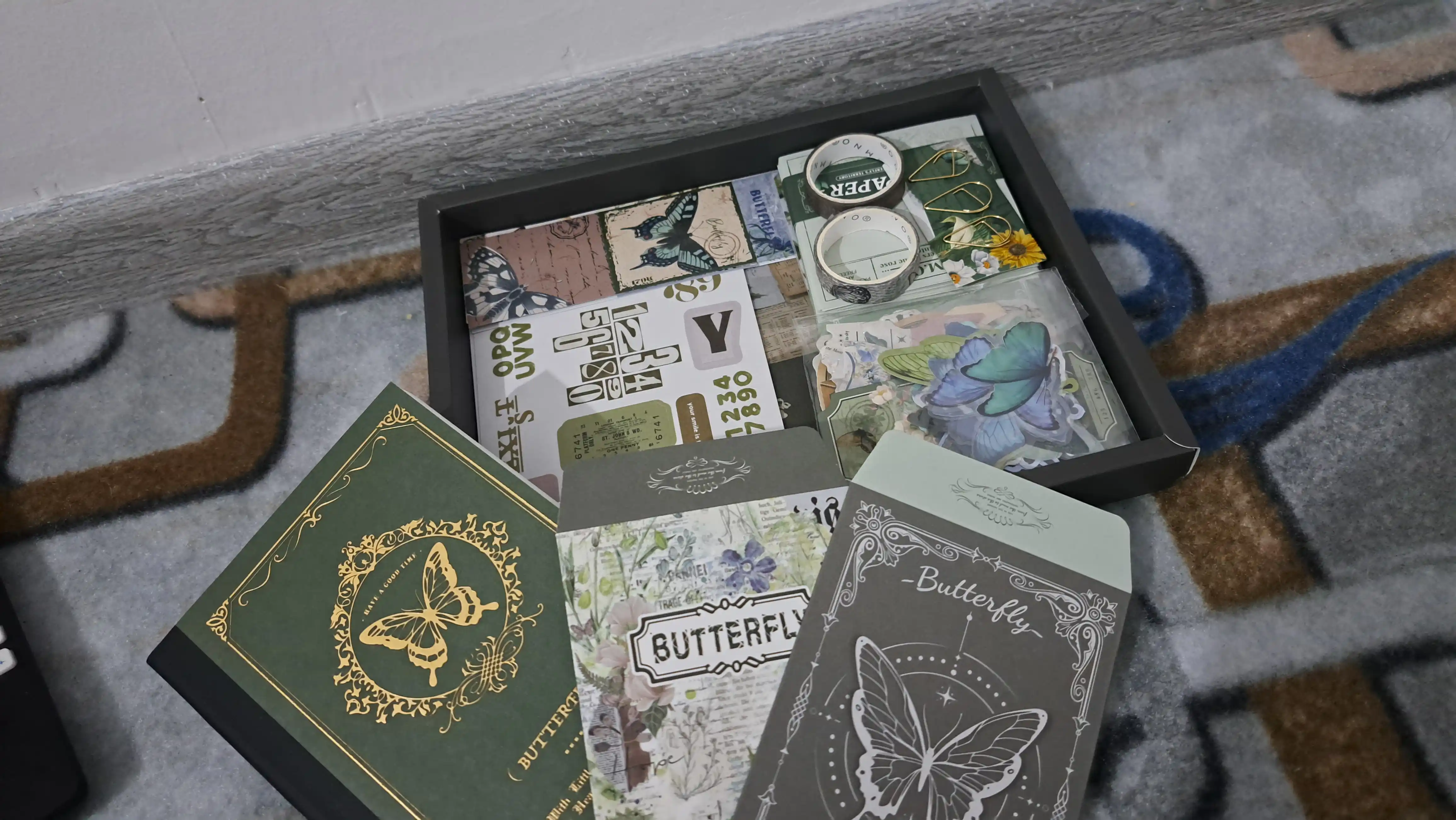 Подарочный набор для скрапбукинга серии Natural Butterfly