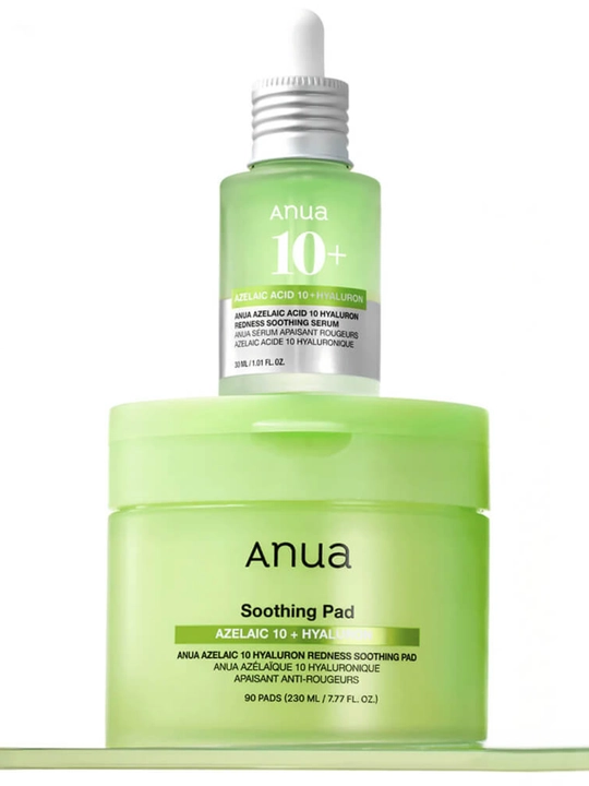 Корейские пэды для лица Anua: Niacinamide TXA, PDRN Hyaluronic и Azelaic Acid, 60-90 шт