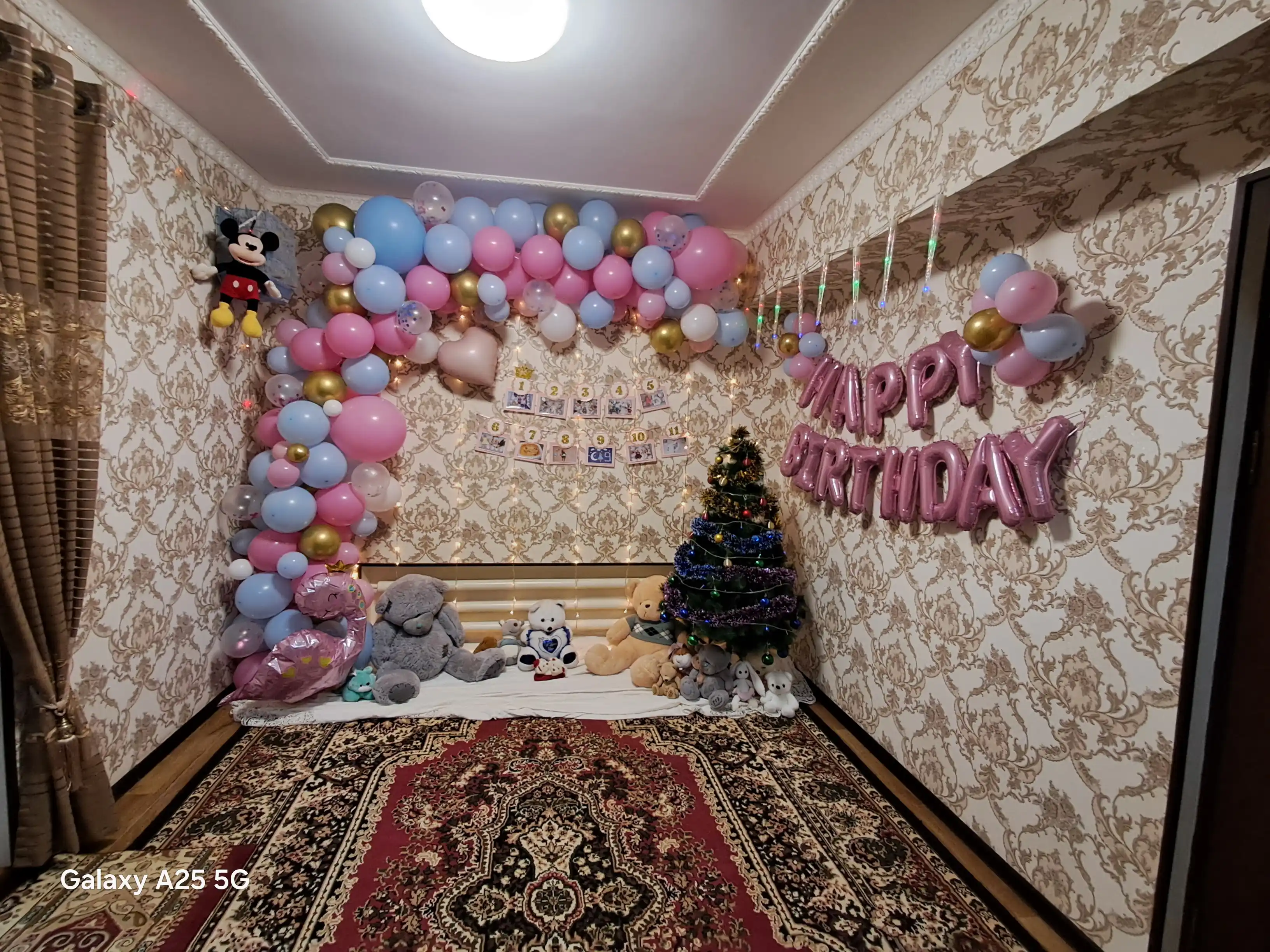 Шарики буквы "Happy Birthday" для дня рождения, надпись на стену